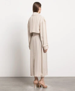 Magda Butrym Beige Double-breasted Raincoat -Summer Fashion Clothing fd4b6747 7b75 4971 99f6 82972ca9e741