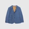 Checked Wool Jacket For Children